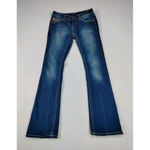TwentyOne Black‎ Jeans Women's 5/6R Mid Rise Boot Flex WesternCore Cowgirlcore
